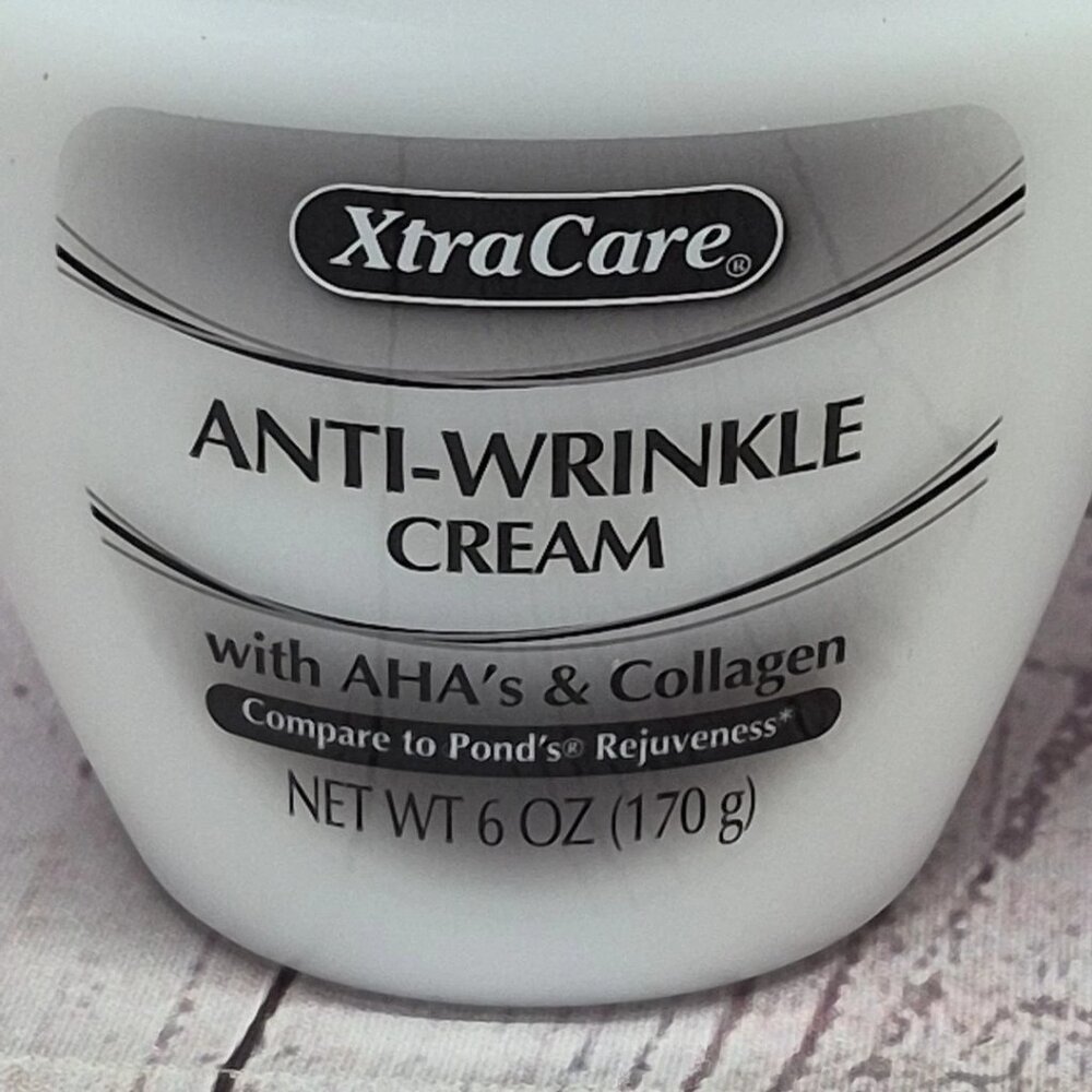 Lot of 2~XtraCare Anti-Wrinkle Cream With AHAs & Collagen Rejuveness 6 Oz Jar - Picture 2 of 4